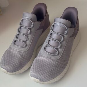 Skechers Women's Lavender and Light Gray Sneakers